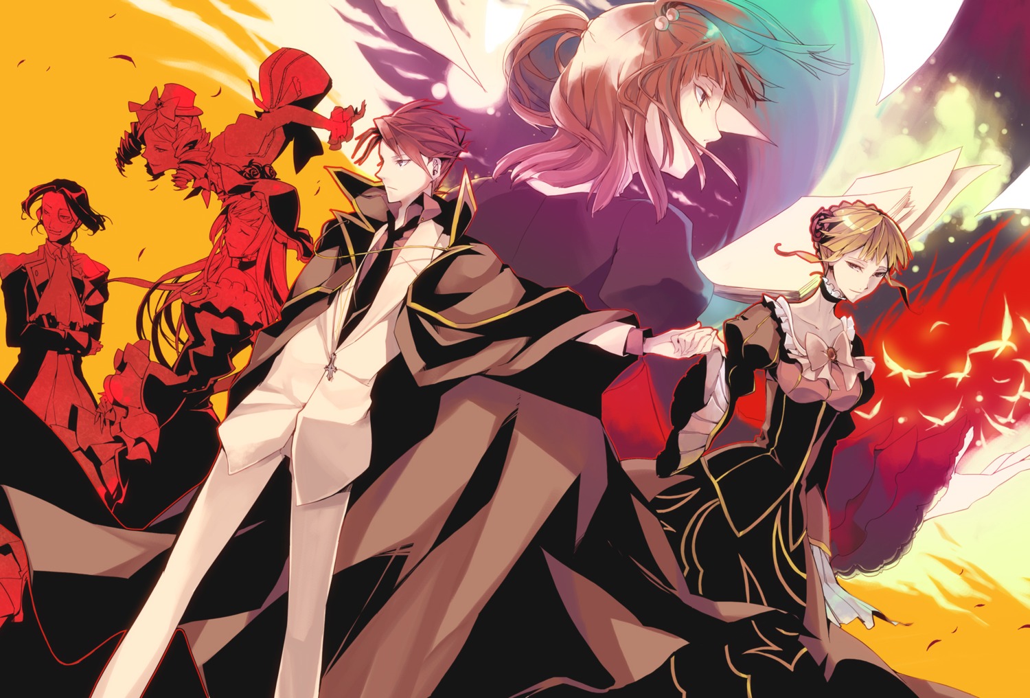 35, beatrice, dress, gaap, ronove, umineko_no_naku_koro_ni, ushiromiya_ange, ushiromiya_battler