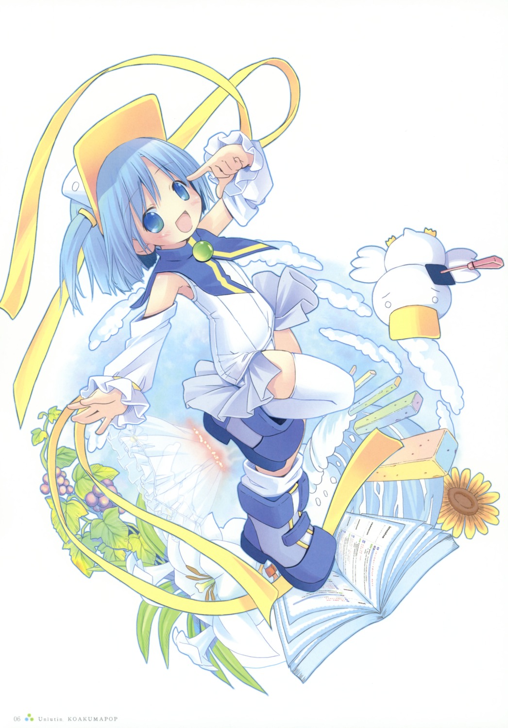 ah-kun, moetan, pastel_ink, pop, school_swimsuit, swimsuits, thighhighs