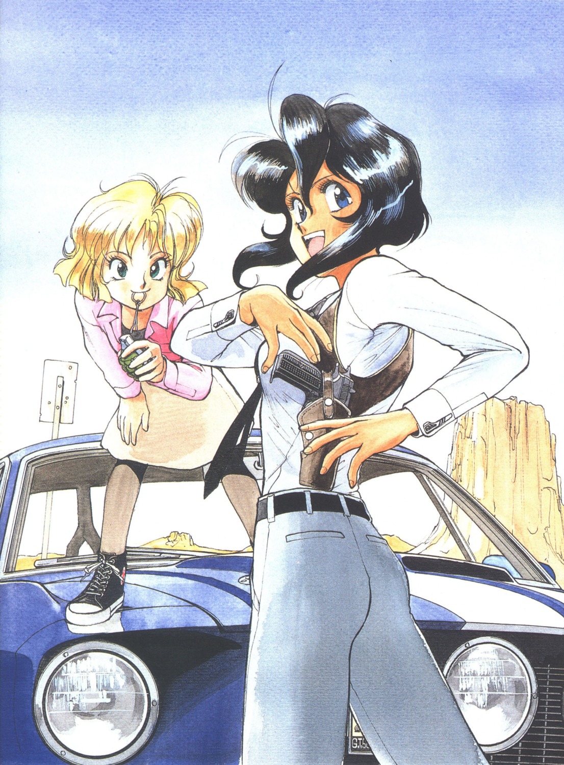 gunsmith_cats, minnie_may_hopkins, rally_vincent, sonoda_kenichi