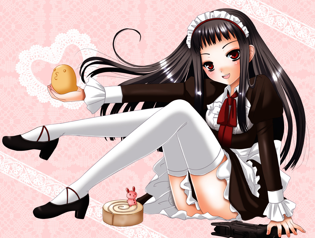 ar_tonelico, inumori_sayaka, jakuri, maid, thighhighs