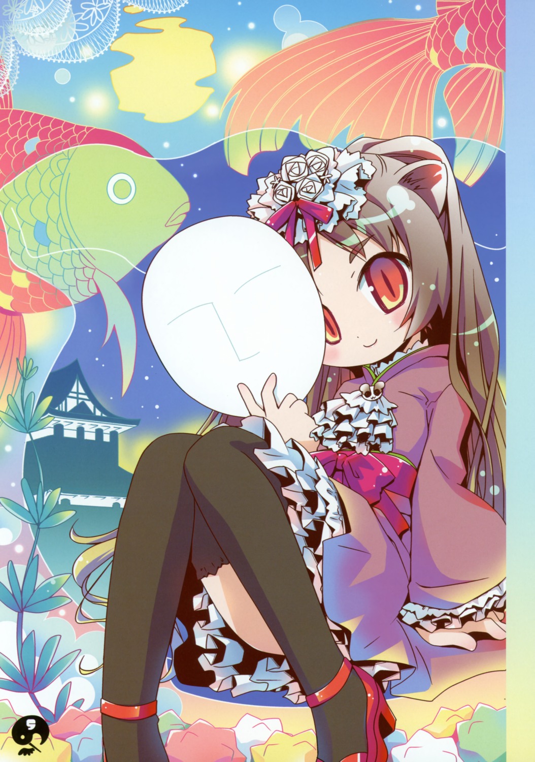 amimi, animal_ears, lolita_fashion, m_hatsudensho, nekomimi, thighhighs, wa_lolita