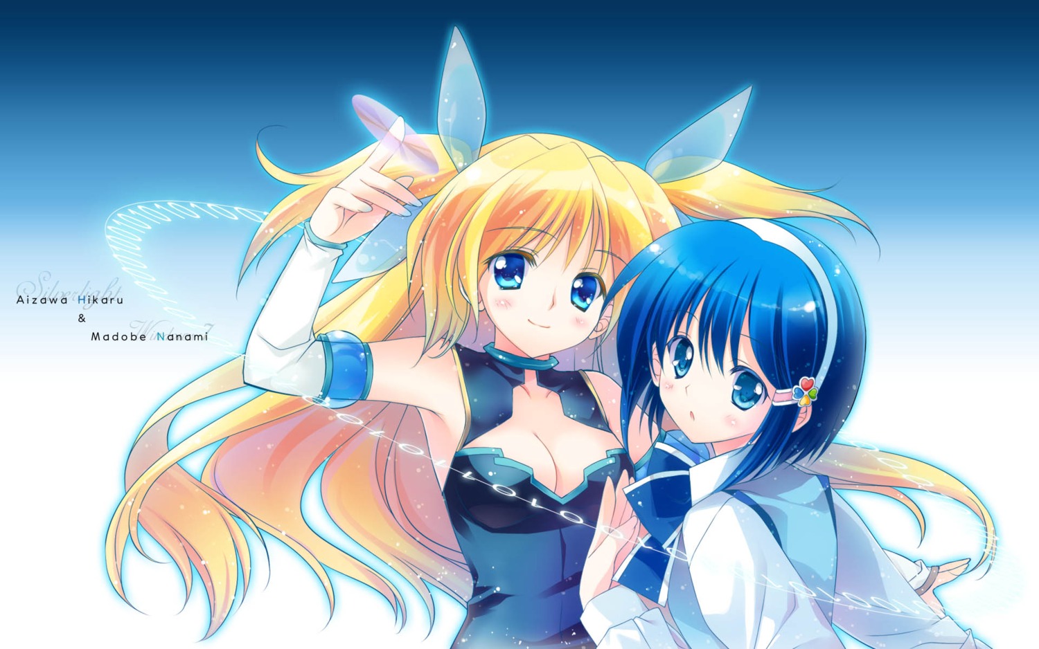 aizawa_hikaru, cleavage, jpeg_artifacts, madobe_nanami, microsoft, os-tan, rei, wallpaper