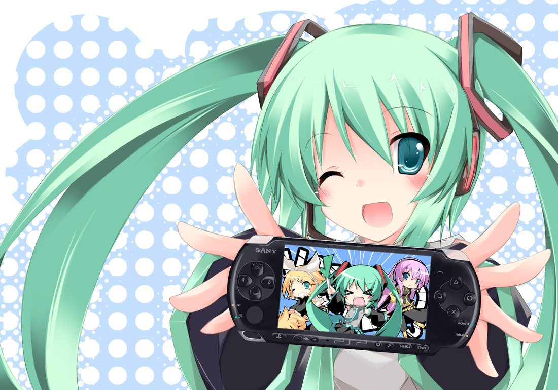 hatsune_miku, kagamine_len, kagamine_rin, megurine_luka, plus9, vocaloid
