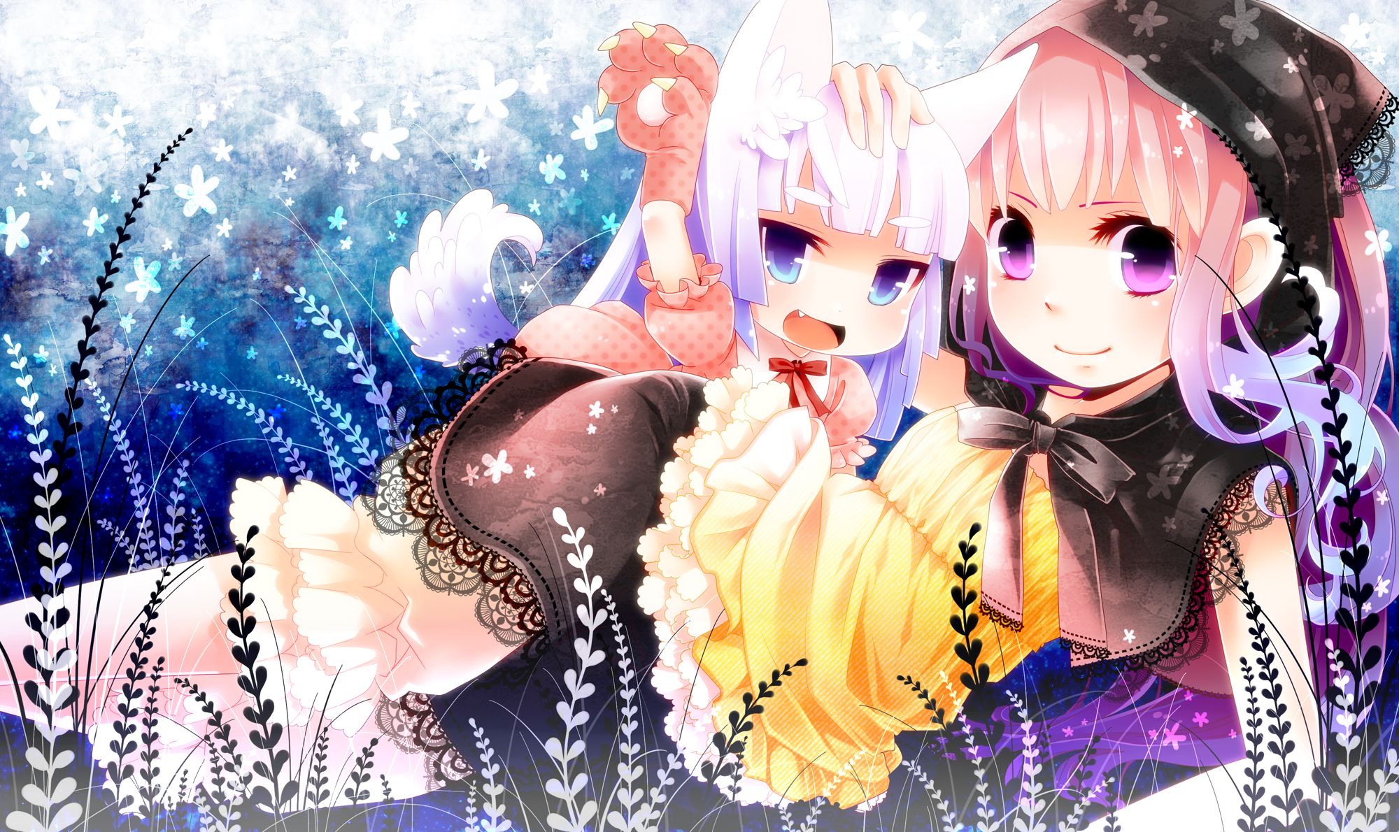 animal_ears, bloomers, dress, lolita_fashion, nekomimi, tanaka_nyan