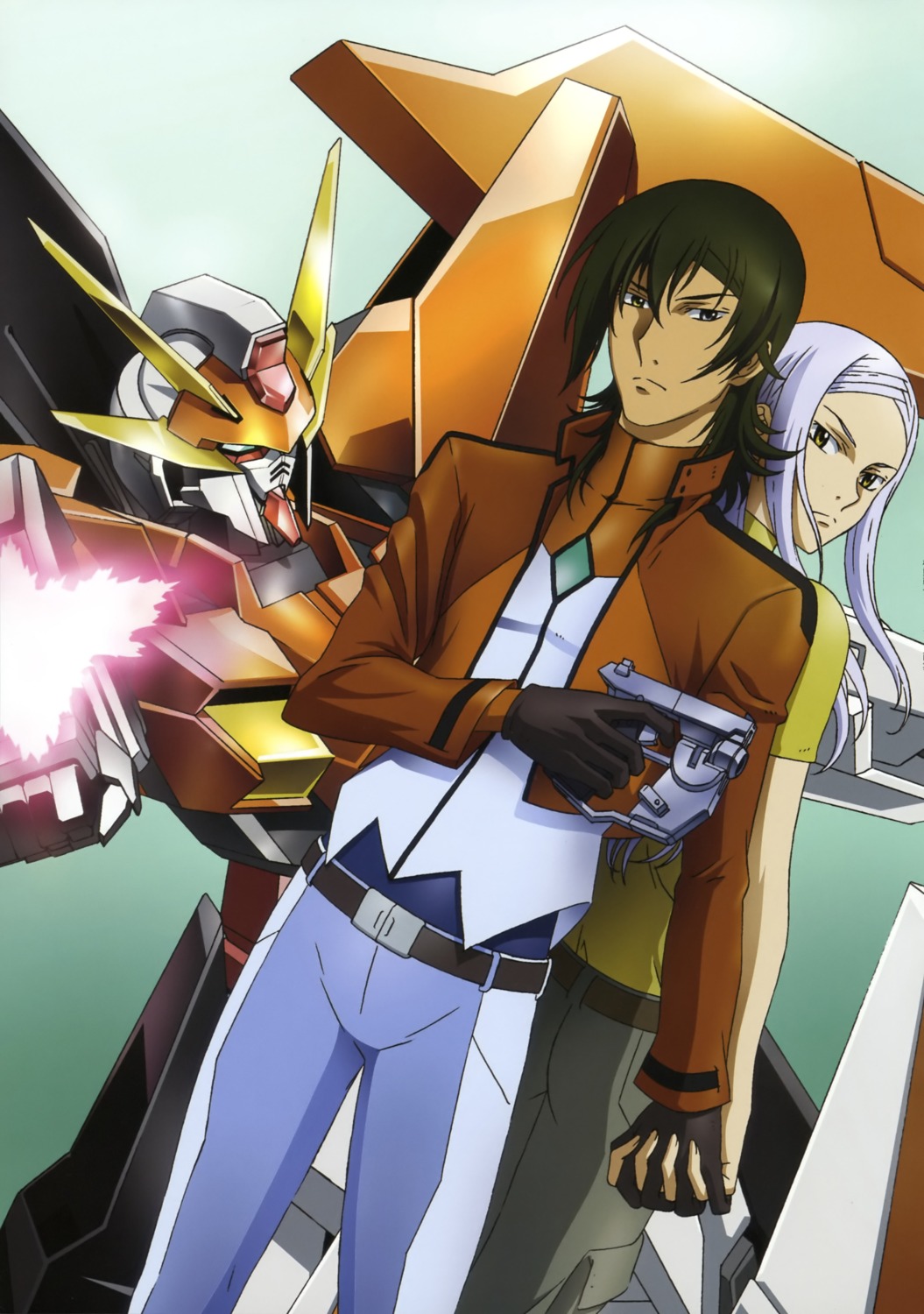 allelujah_haptism, arios_gundam, gun, gundam, gundam_00, mecha, soma_peries, uniform
