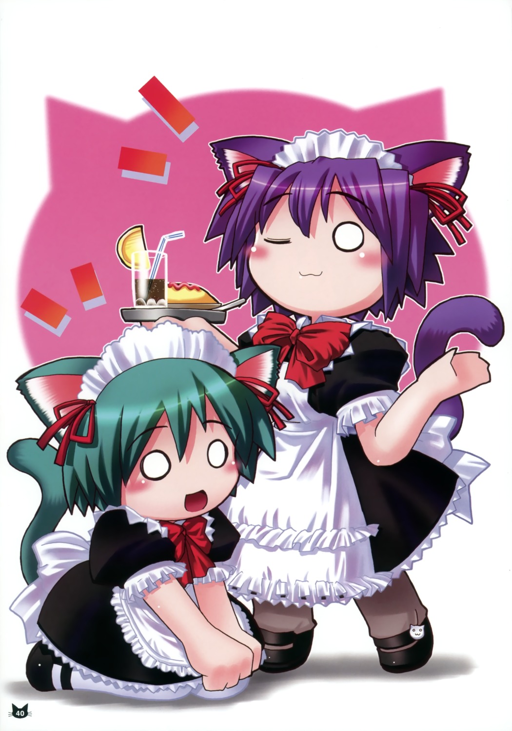 animal_ears, maid, namikai_harukaze, nekomimi, tail