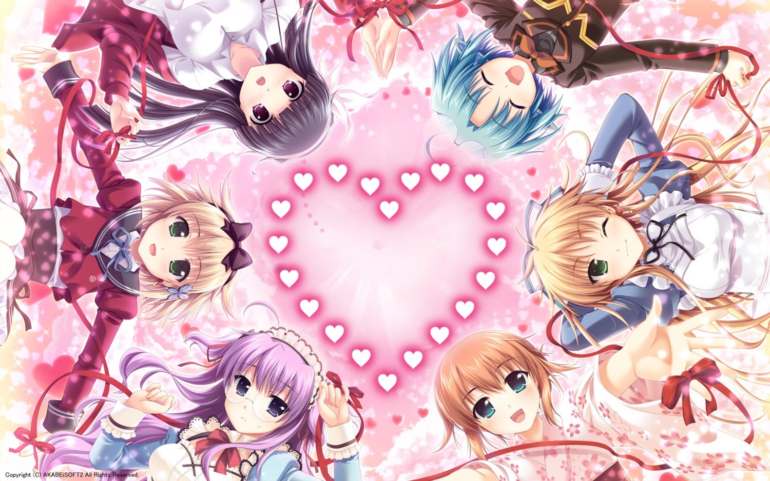 akabeisoft2, alpha, asami_asami, maid, megane, w.l.o._sekai_renai_kikou, wallpaper, yukata