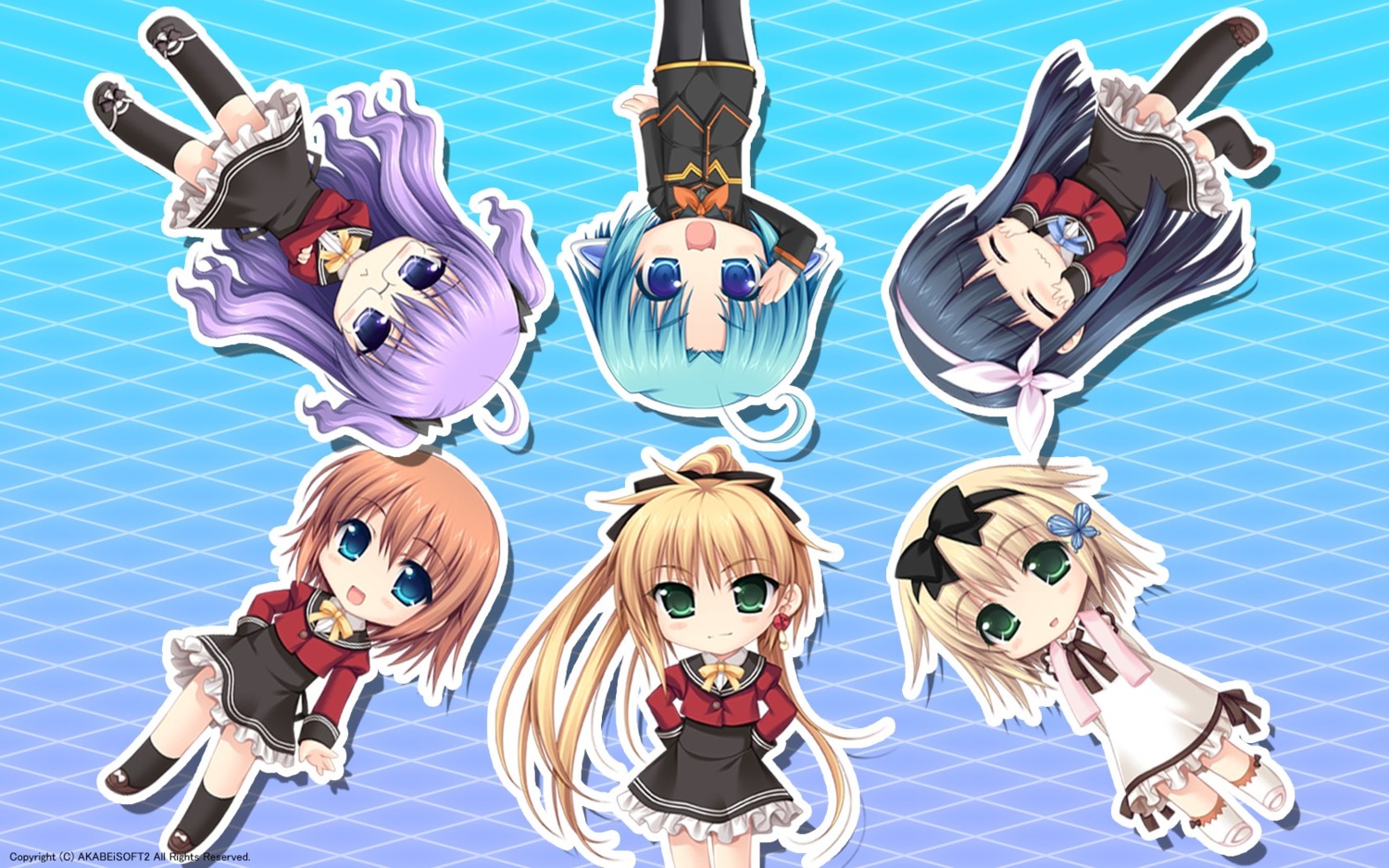 akabeisoft2, alpha, asami_asami, chibi, megane, seifuku, w.l.o._sekai_renai_kikou, wallpaper