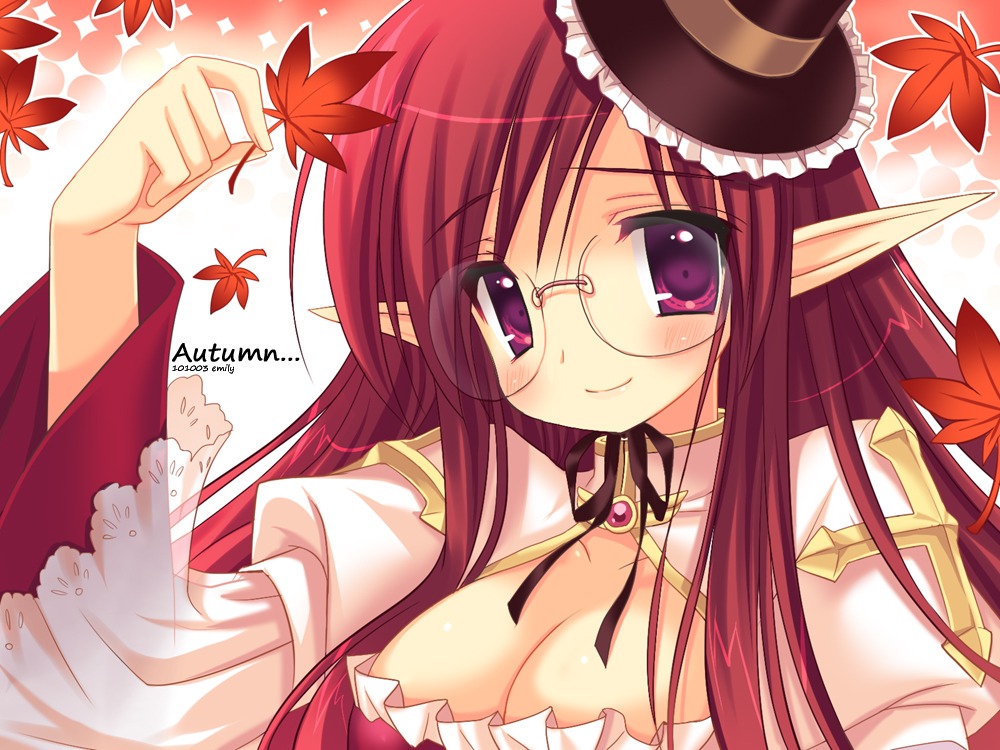 archbishop, cleavage, elf, emily, megane, pointy_ears, ragnarok_online