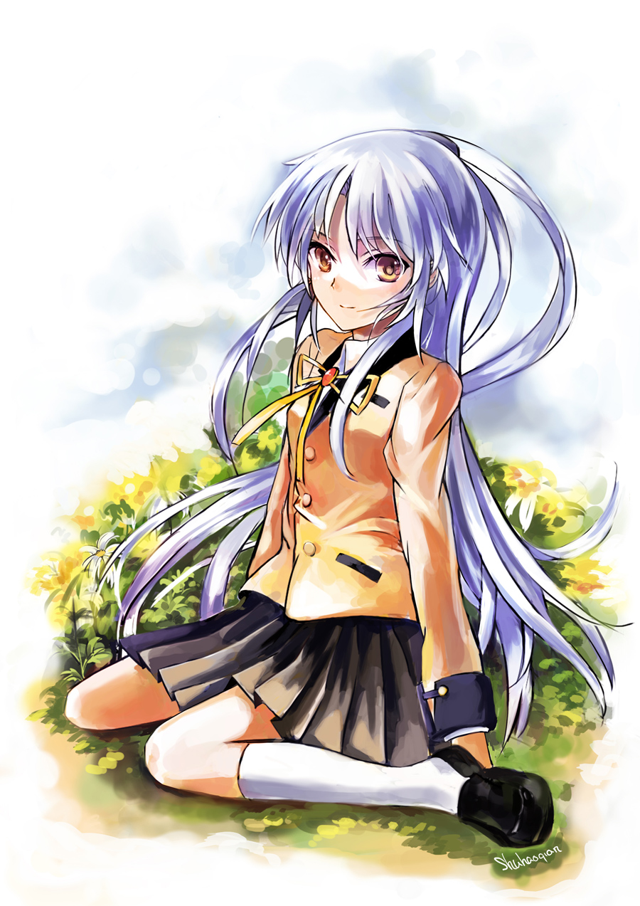 angel_beats!, qianshuhao, seifuku, tachibana_kanade