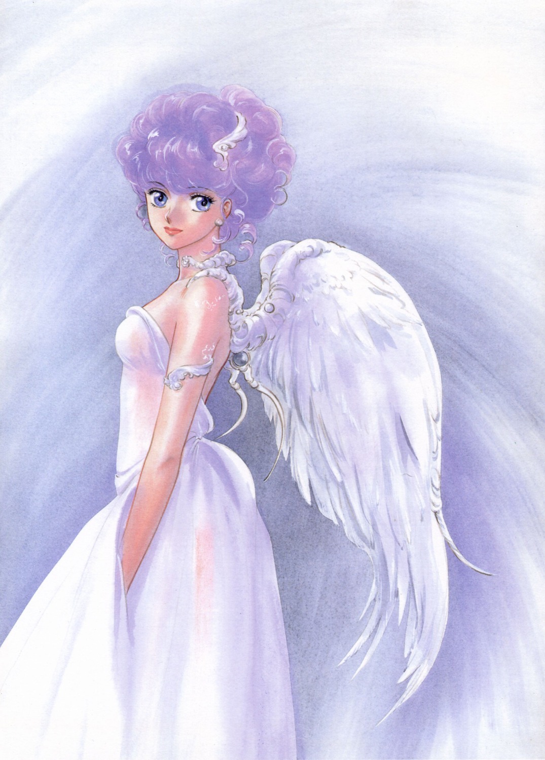 angel, creamy_mami, dress, mahou_no_tenshi_creamy_mami, morisawa_yuu, takada_akemi, wings