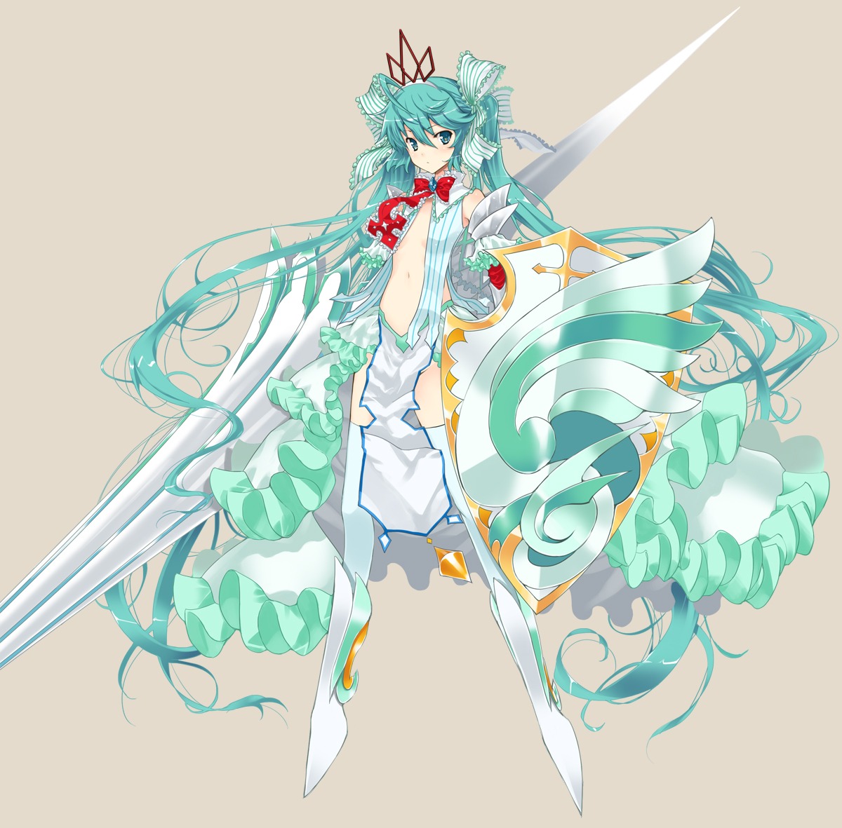 achunchun, hatsune_miku, thighhighs, vocaloid
