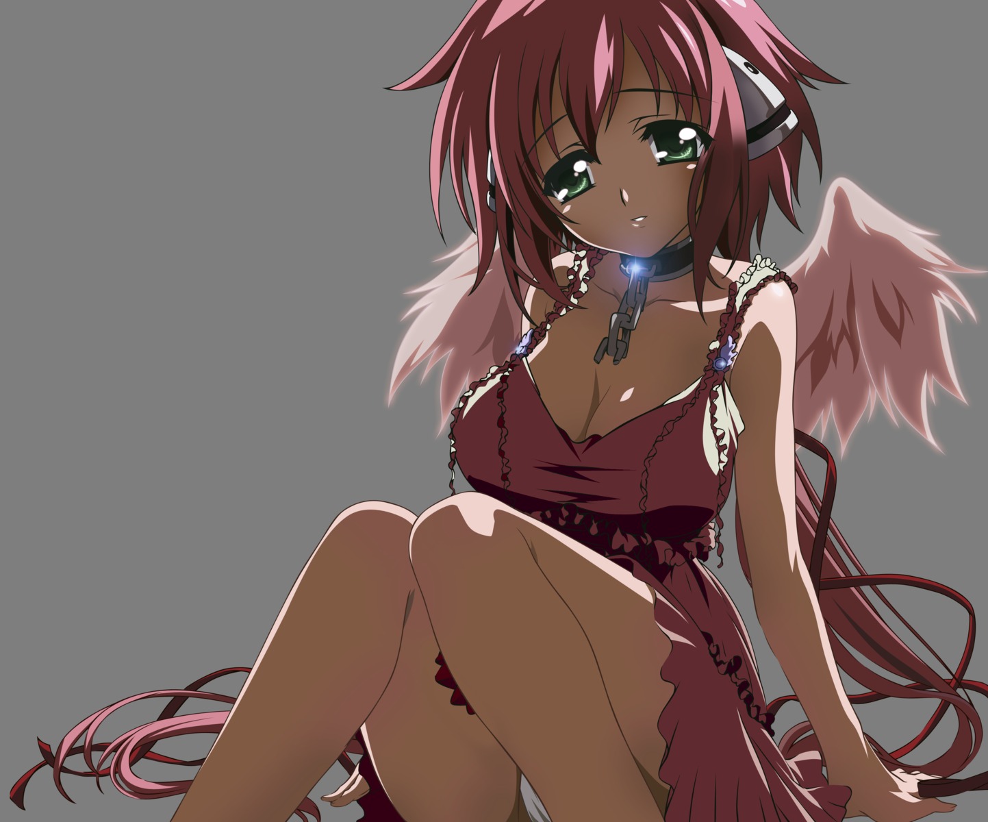 ikaros, okayama_shinako, pantsu, sora_no_otoshimono, transparent_png, vector_trace, wings