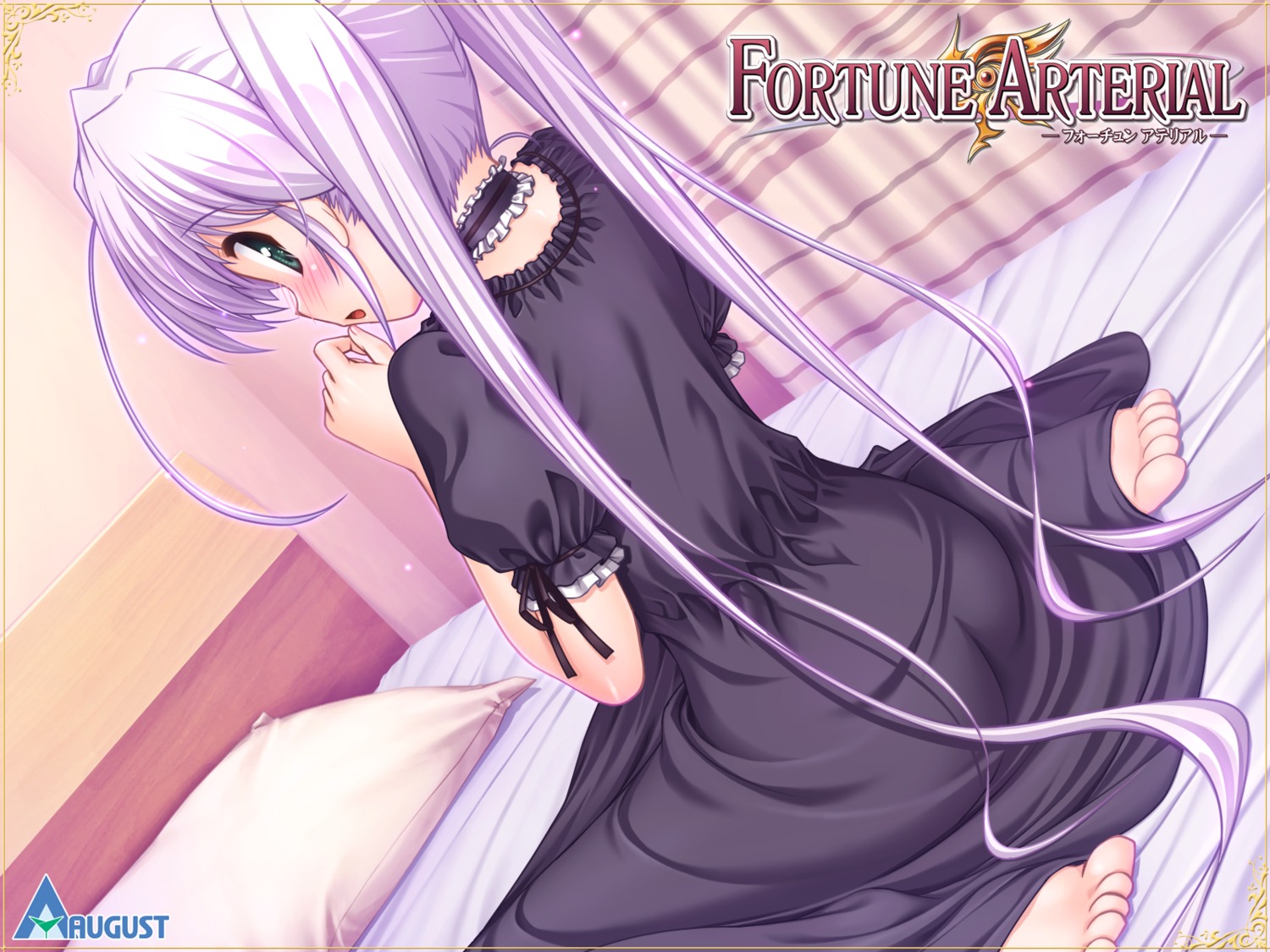 august, bekkankou, dress, fortune_arterial, tougi_shiro, wallpaper