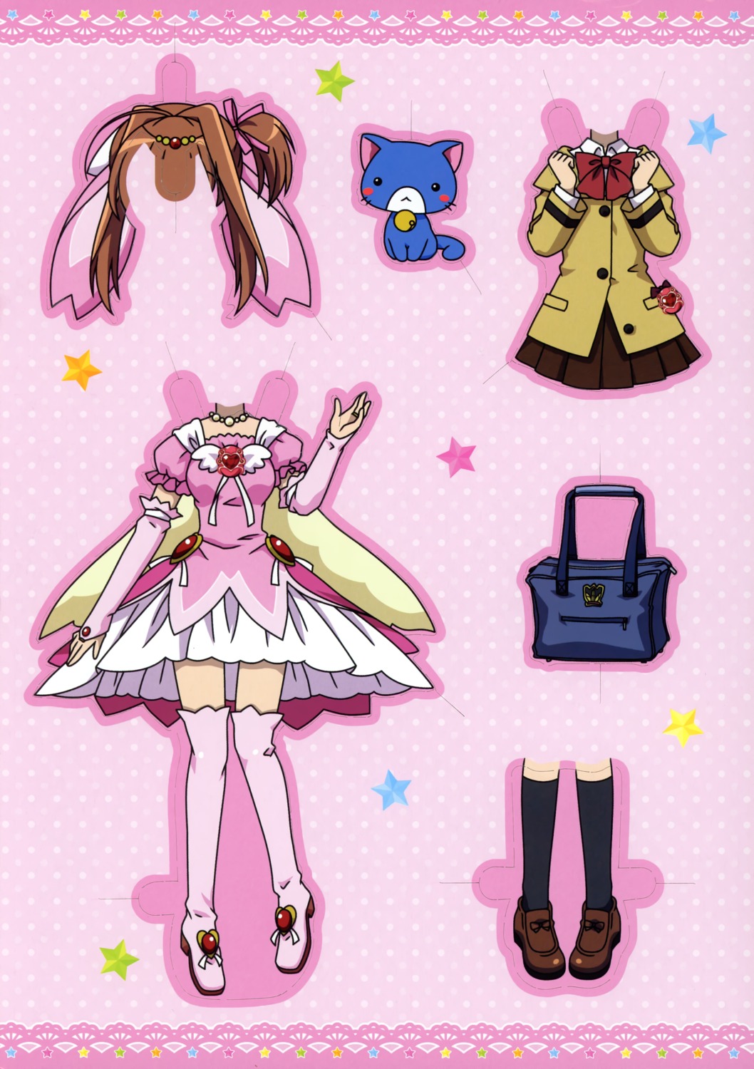 dress, ibe_yukiko, jewelpet, jewelpet_twinkle, miyakawa_tomoko, neko, sakura_akari, seifuku