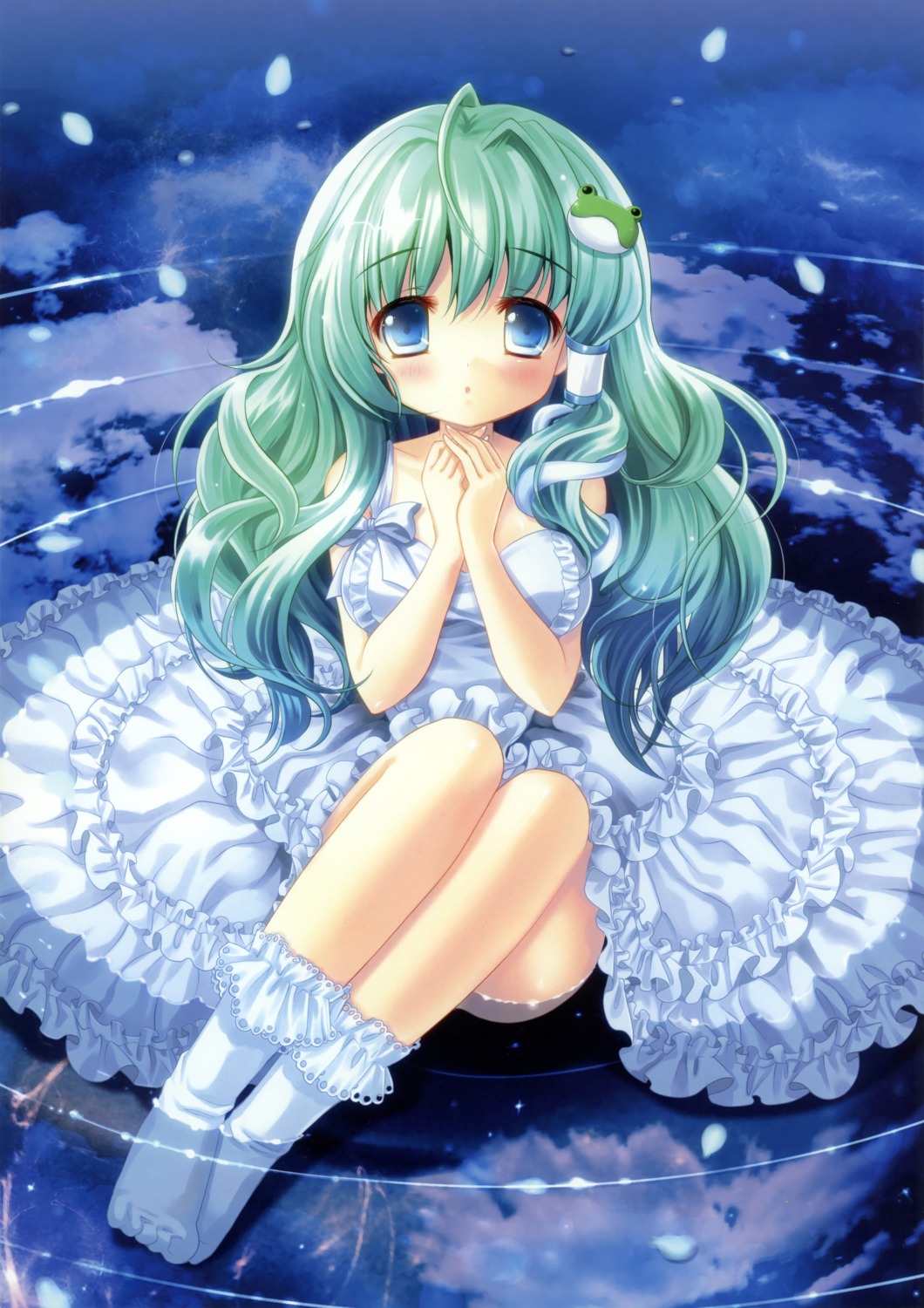 dress, kino, kinokonomi, kochiya_sanae, macchatei_koeda, touhou, wet_clothes