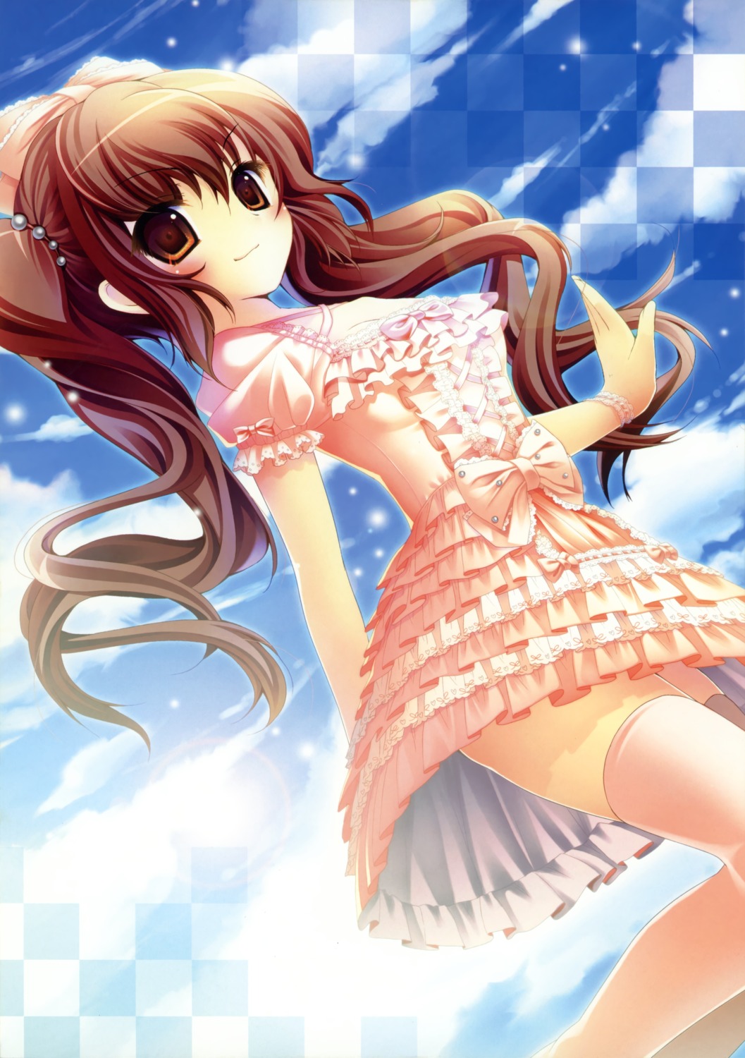 dress, himekaidou_hatate, kinokonomi, kokoa_(artist), konomi, thighhighs, touhou