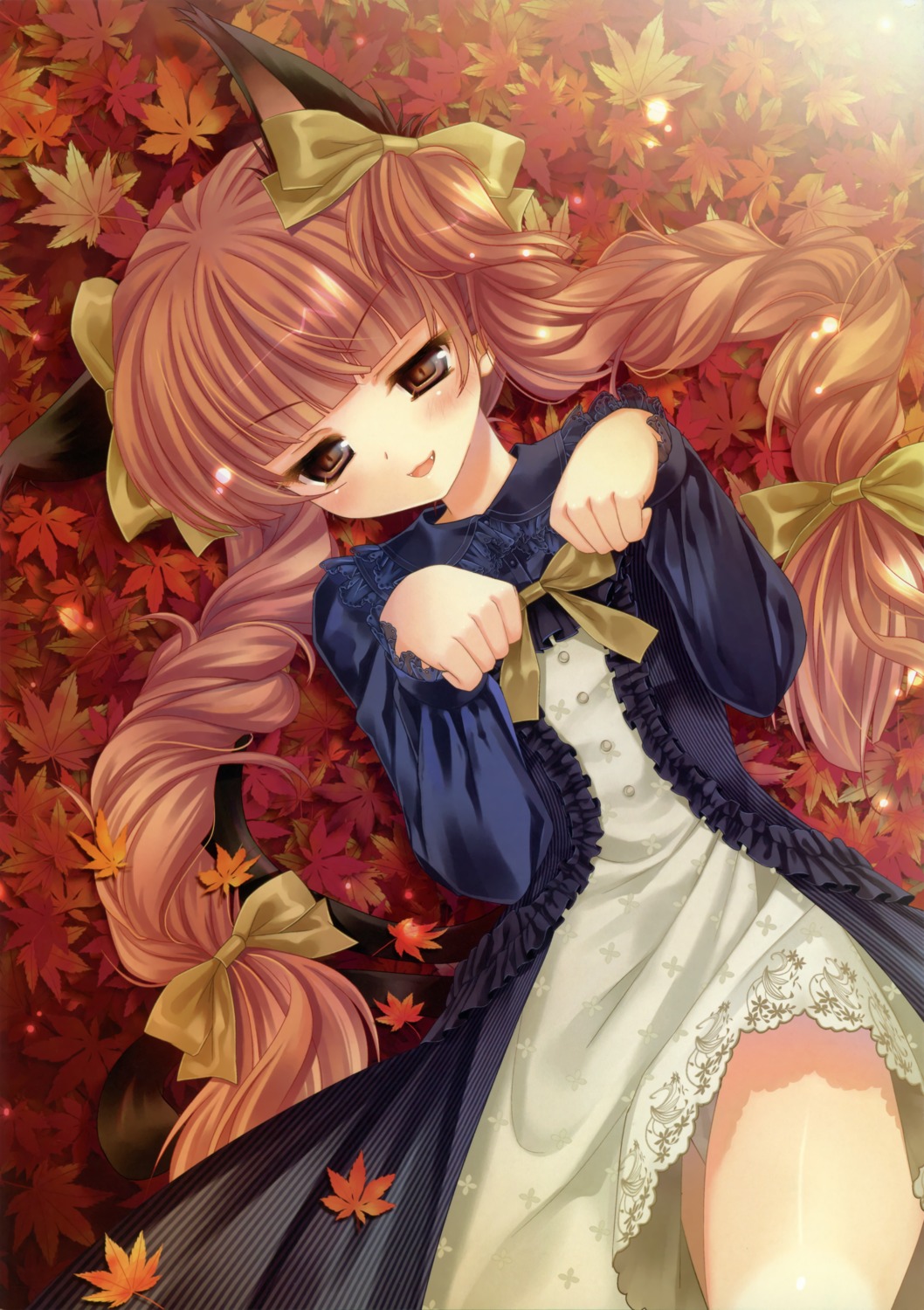 animal_ears, dress, kaenbyou_rin, kinokonomi, konomi, macchatei_koeda, nekomimi, tail