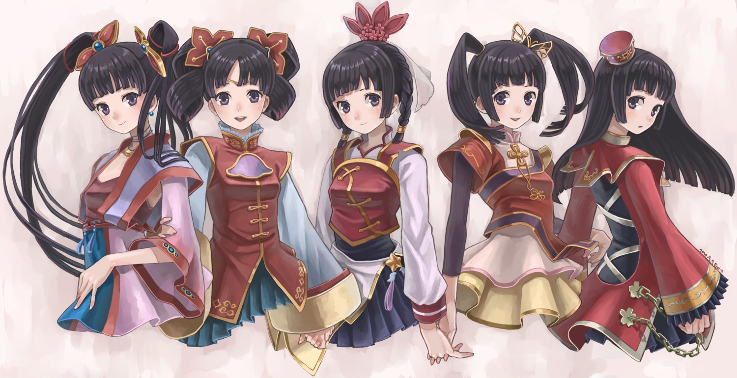 da_qiao, dynasty_warriors, hagane_doriru, japanese_clothes
