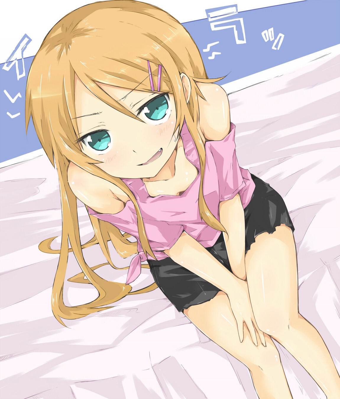 cleavage, kitsune_(scaz), kousaka_kirino, no_bra, ore_no_imouto_ga_konnani_kawaii_wake_ga_nai