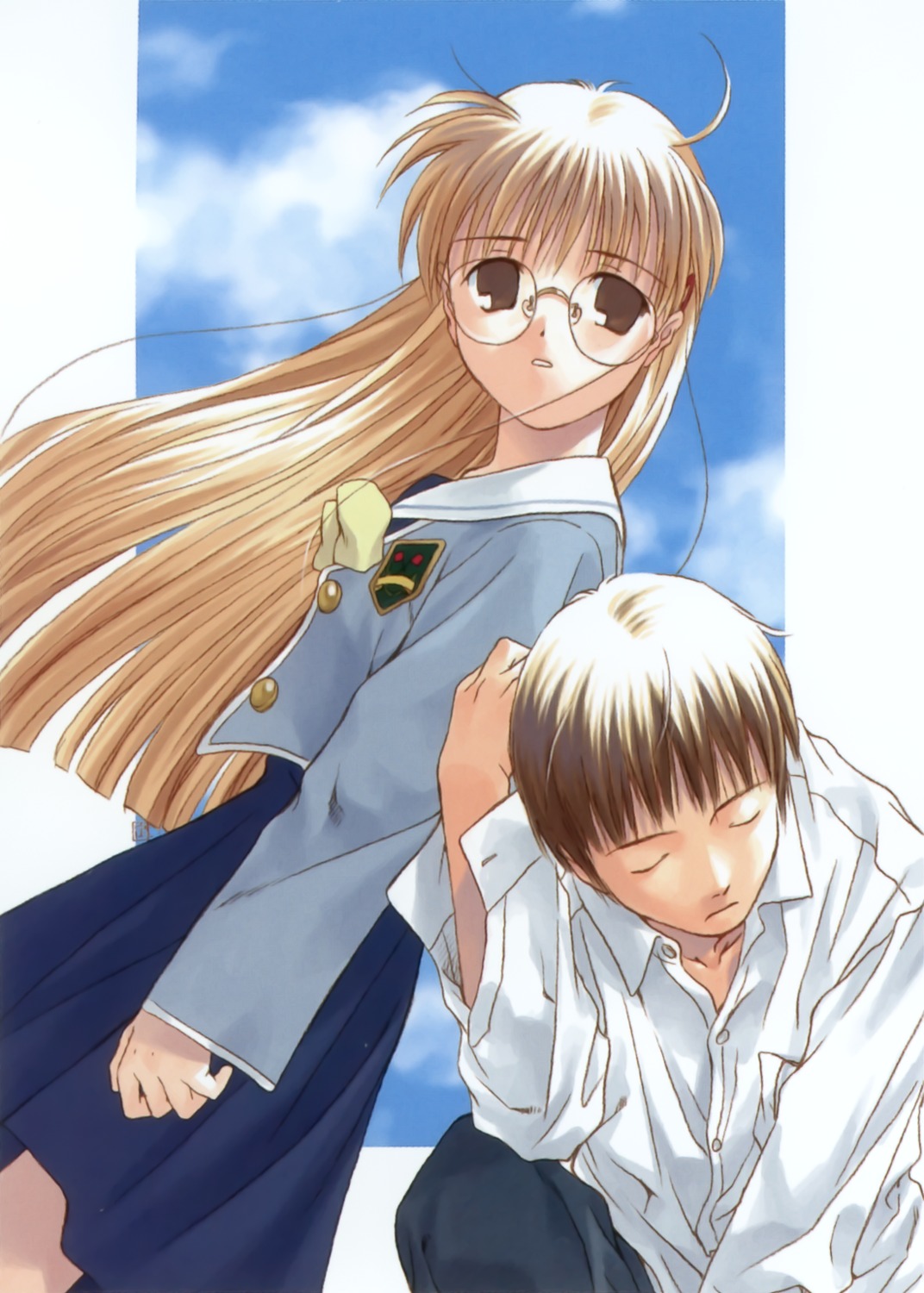 koike_sadaji, megane, seifuku