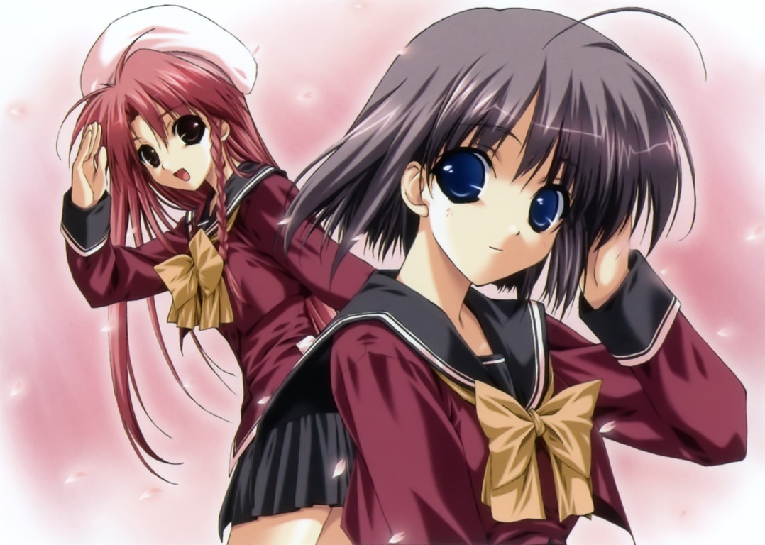 boy_meets_girl, dress, kasugano_haruna, pantsu, seifuku, shintarou, sketch, thighhighs, tsubasa_miu