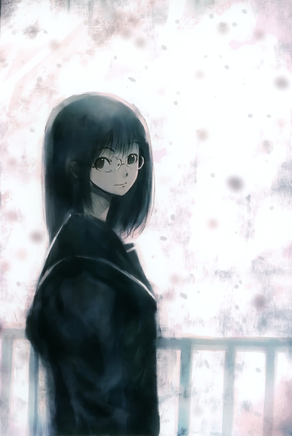 kei, megane, nanako_(kei), seifuku