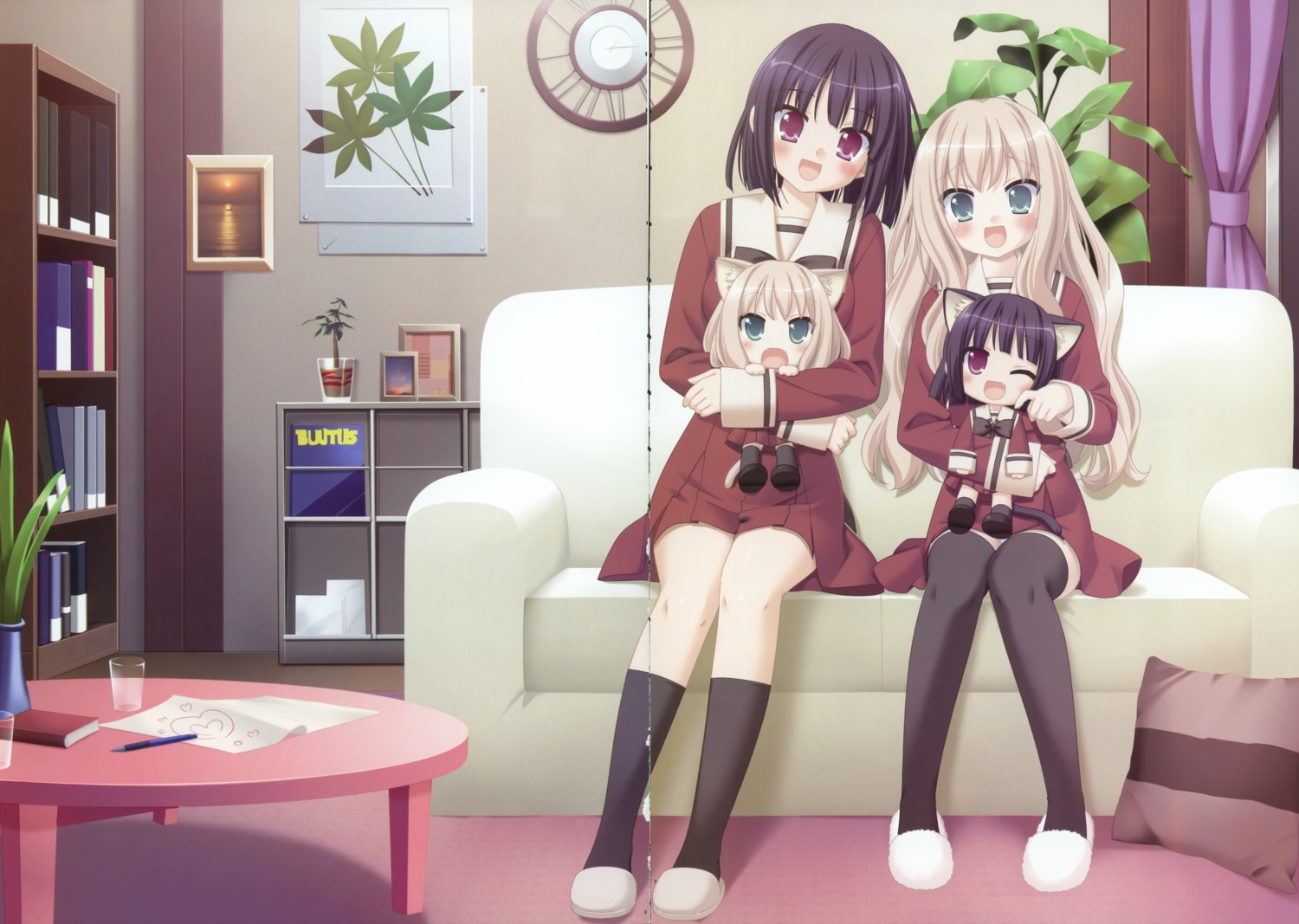 animal_ears, chibi, fixme, gap, kani_biimu, kawamura_reo, pantsu, sawaguchi_mai