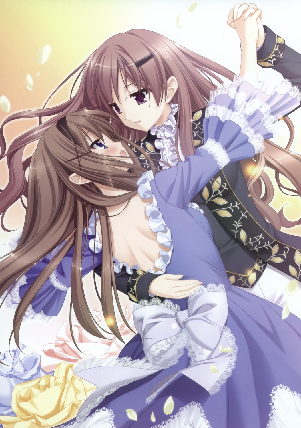 dress, kani_biimu, kitajima_kaede, kitajima_sara, sono_hanabira_ni_kuchizuke_wo