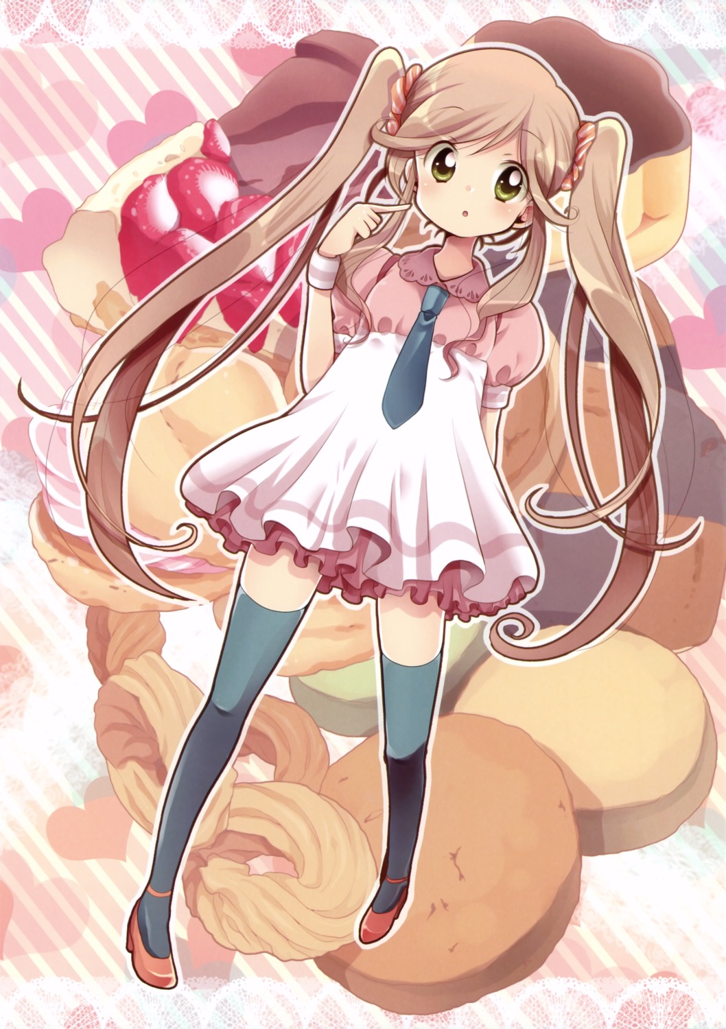 dress, hiroichi, picotama, thighhighs