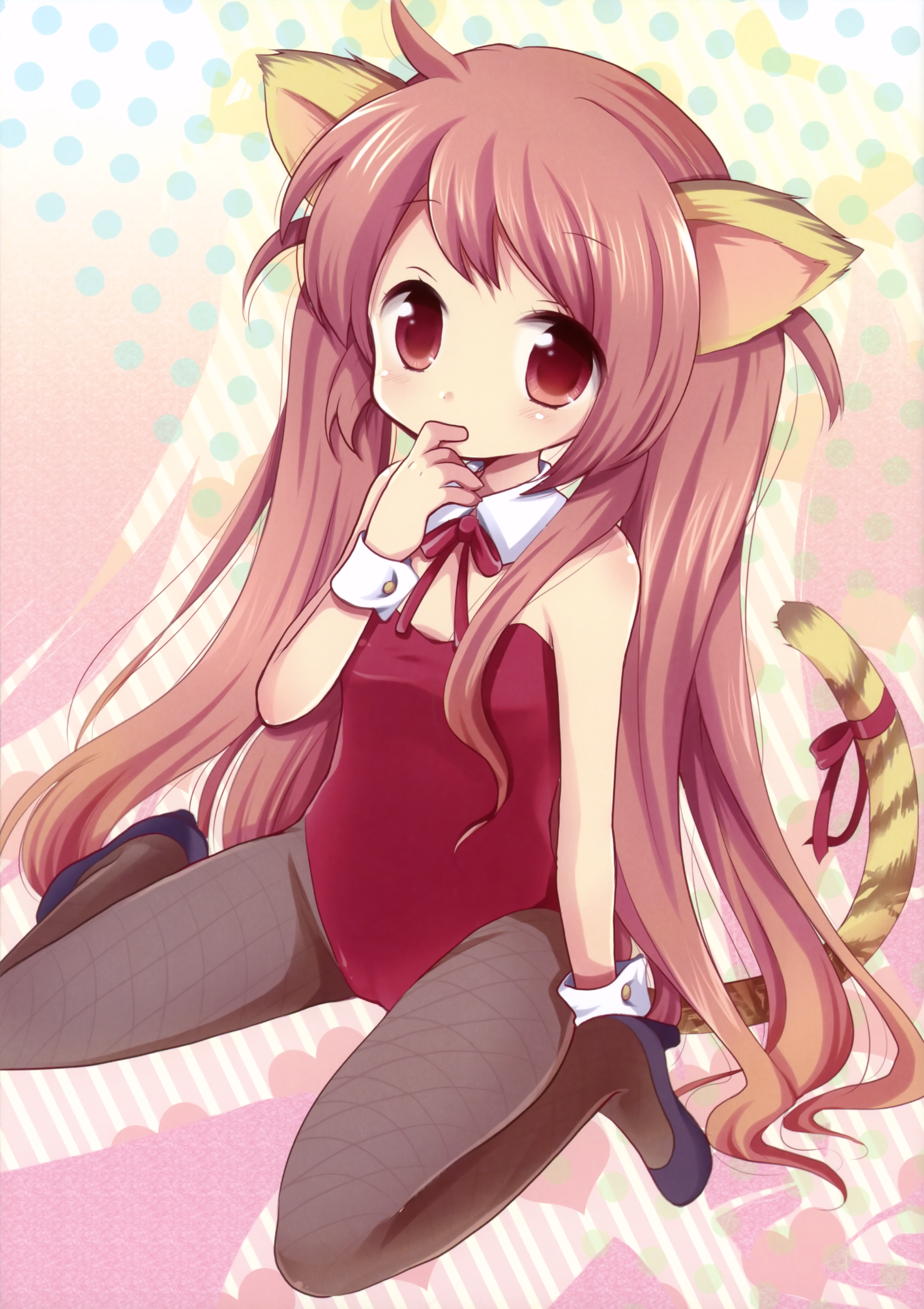 animal_ears, hiroichi, nekomimi, pantyhose, picotama, tail