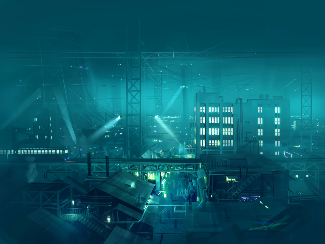 final_fantasy, final_fantasy_vii, landscape, seo_tatsuya, wallpaper
