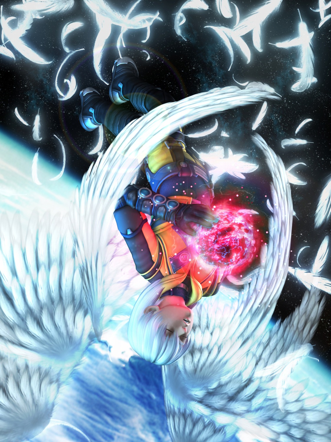 cg, chaos_(xenosaga), male, wings, xenosaga, xenosaga_ii