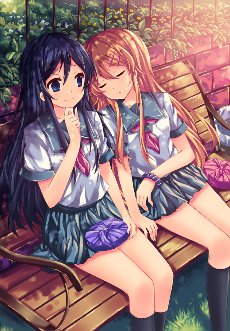 aragaki_ayase, kousaka_kirino, ore_no_imouto_ga_konnani_kawaii_wake_ga_nai, peach, seifuku
