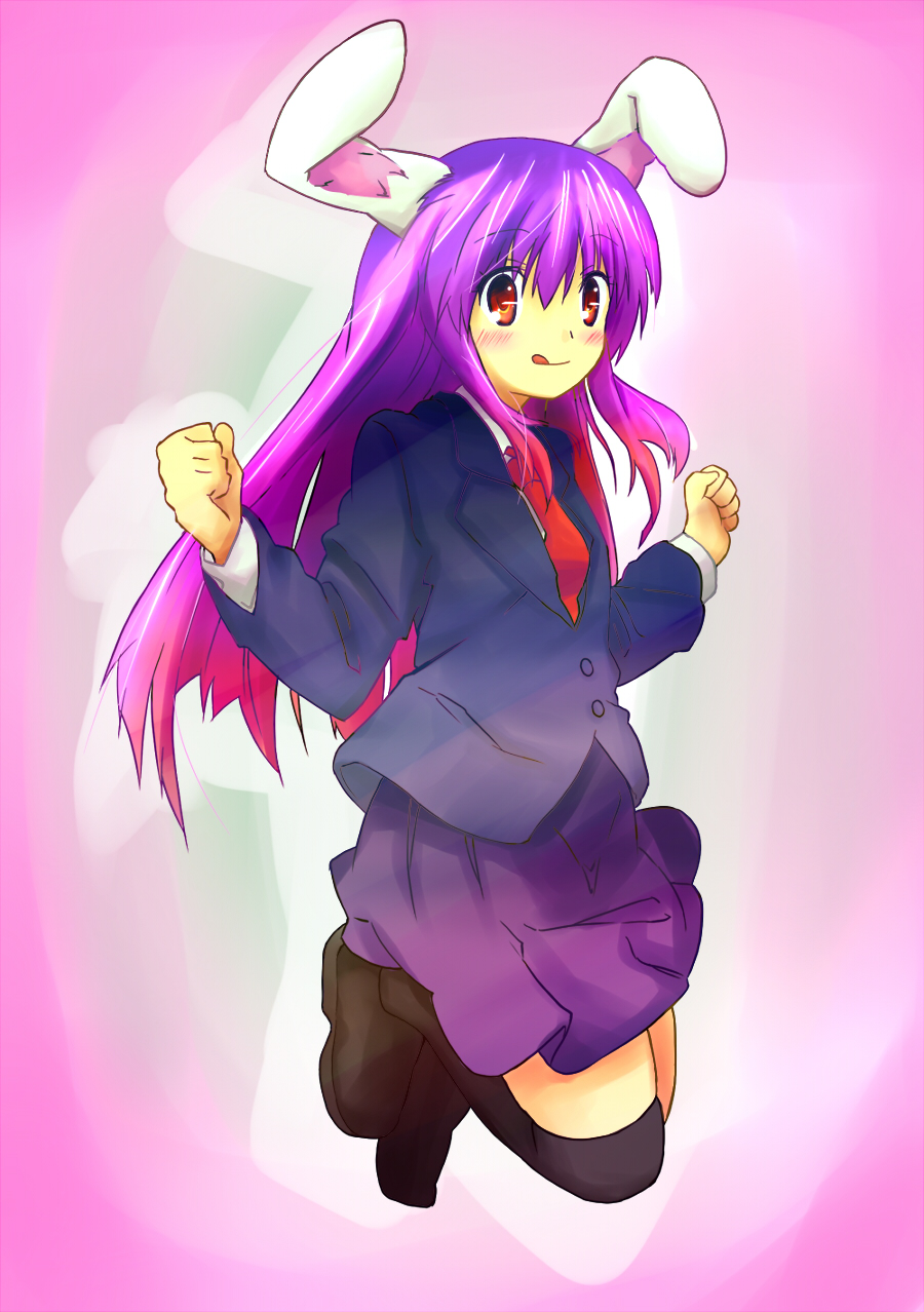 animal_ears, bunny_ears, ema20, reisen_udongein_inaba, thighhighs, touhou