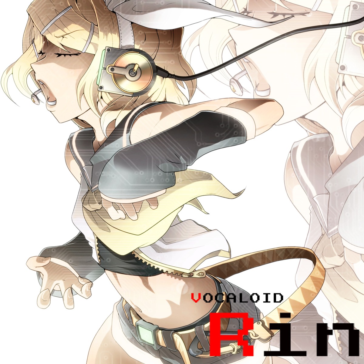 headphones, kagamine_rin, t.a.k., vocaloid