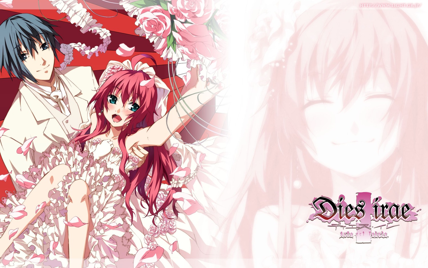 dies_irae, dress, g_yuusuke, light, rusalka_schwagerin, wallpaper, wedding_dress