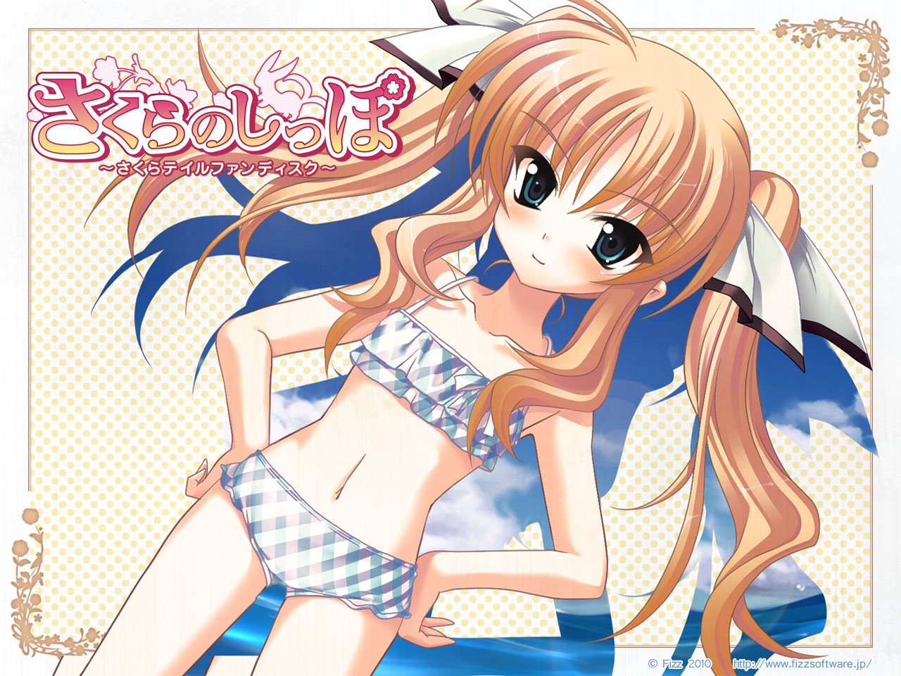 bikini, fizz, kanna, lydie_de_le_fehver, sakura_tale, swimsuits, wallpaper