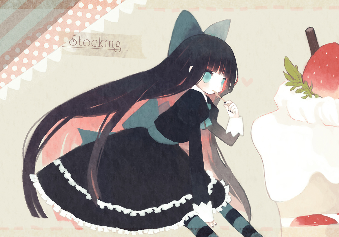 dress, kashiwaba_hisano, lolita_fashion, panty_&_stocking_with_garterbelt, stocking
