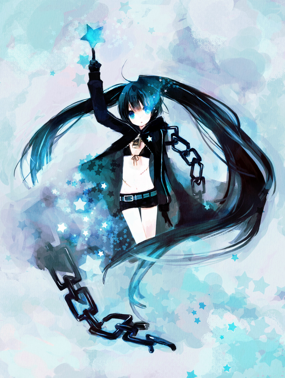 bikini_top, black_rock_shooter, black_rock_shooter_(character), kashiwaba_hisano, swimsuits, vocaloid