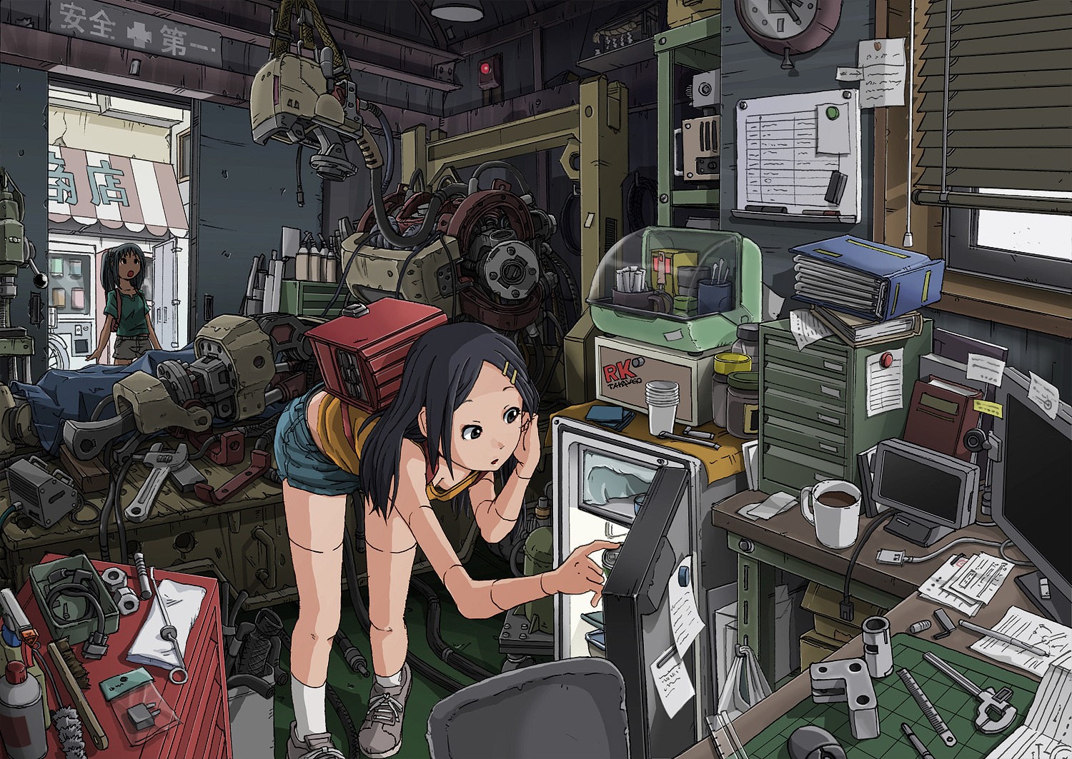 cleavage, mecha_musume, sukabu