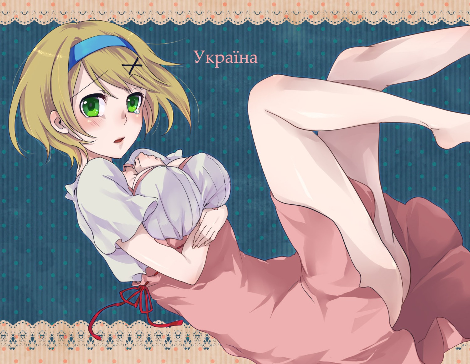 akaya, breast_hold, dress, hetalia_axis_powers, ukraine