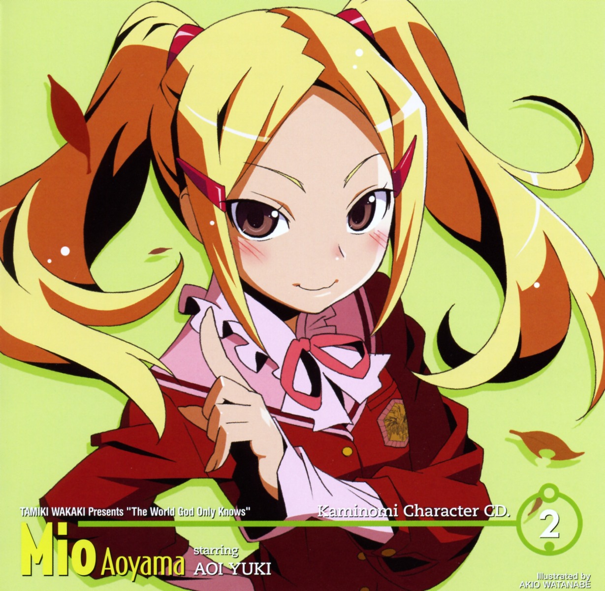 aoyama_mio, disc_cover, kami_nomi_zo_shiru_sekai, overfiltered, seifuku, watanabe_akio