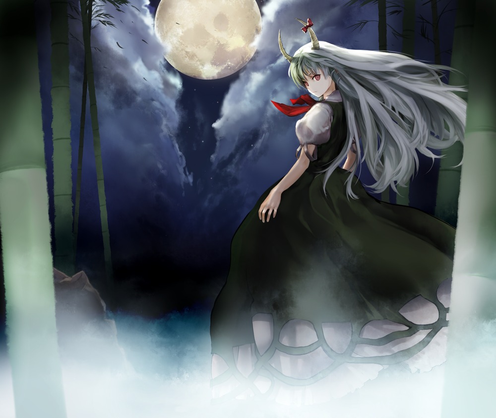 chirigami-san, dress, ex_keine, horns, kamishirasawa_keine, touhou