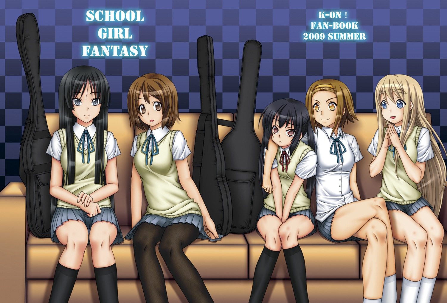 akiyama_mio, hirasawa_yui, k-on!, kairichan, kotobuki_tsumugi, nakano_azusa, pantsu, pantyhose, seifuku, tainaka_ritsu