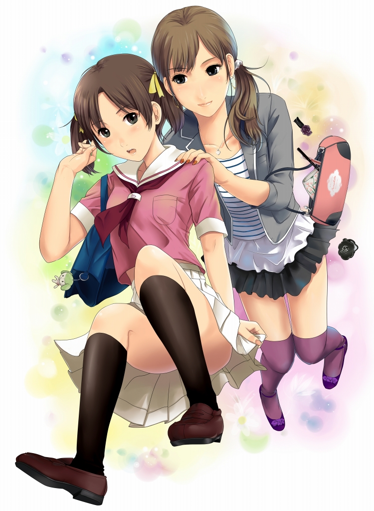 munakata, seifuku, thighhighs
