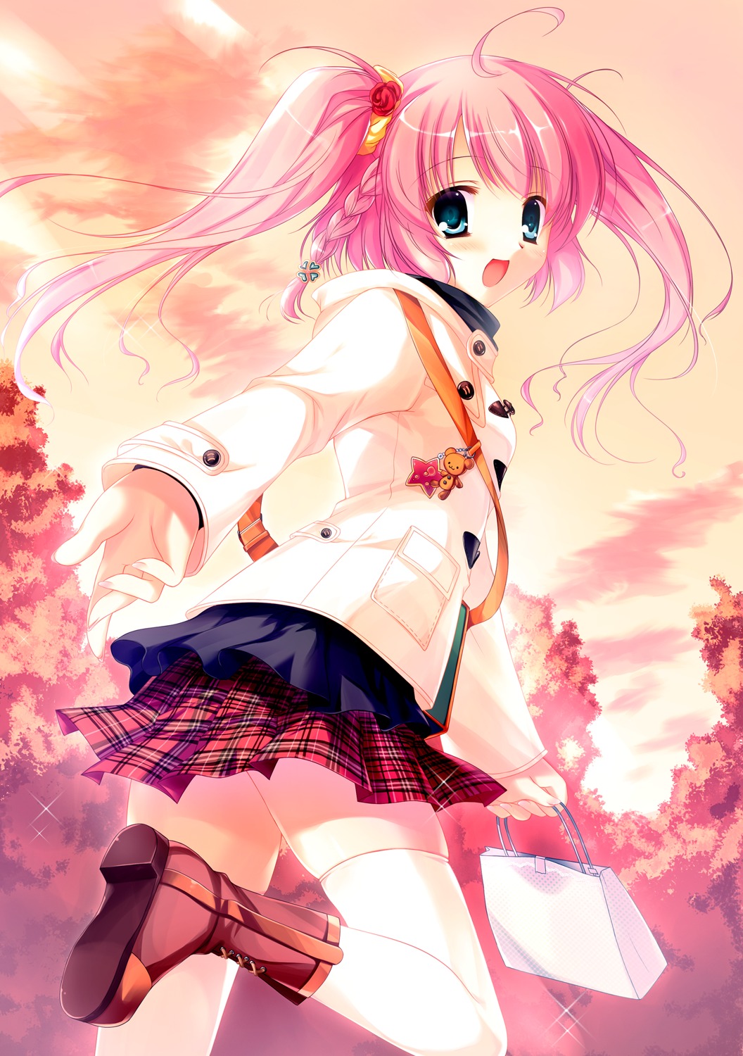 futaori_arisa, seifuku, thighhighs