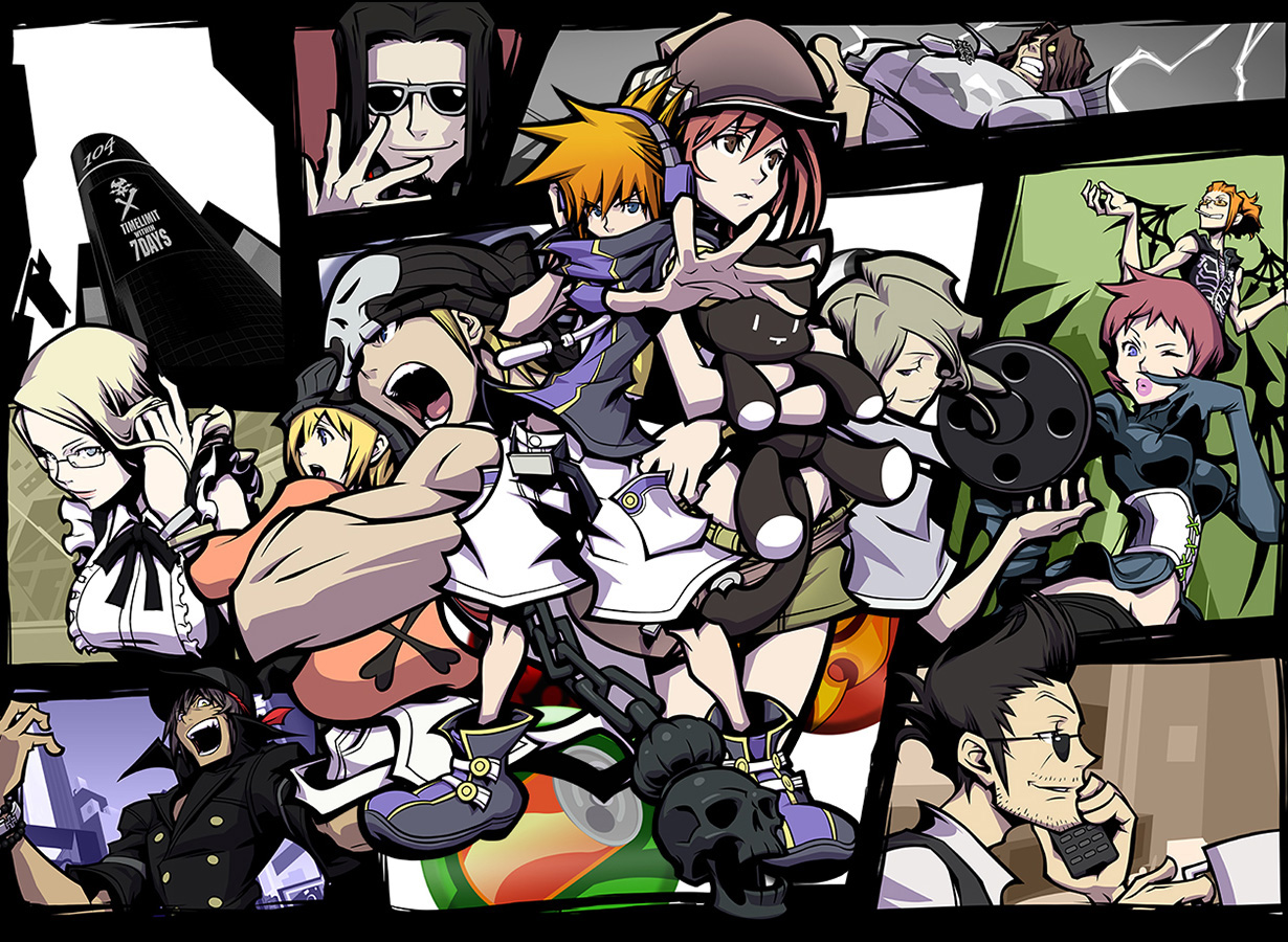 bitou_daisukenojou, bitou_raimu, devil, gothic_lolita, hanekoma_sanae, headphones, higashizawa_youdai, kariya_kouki