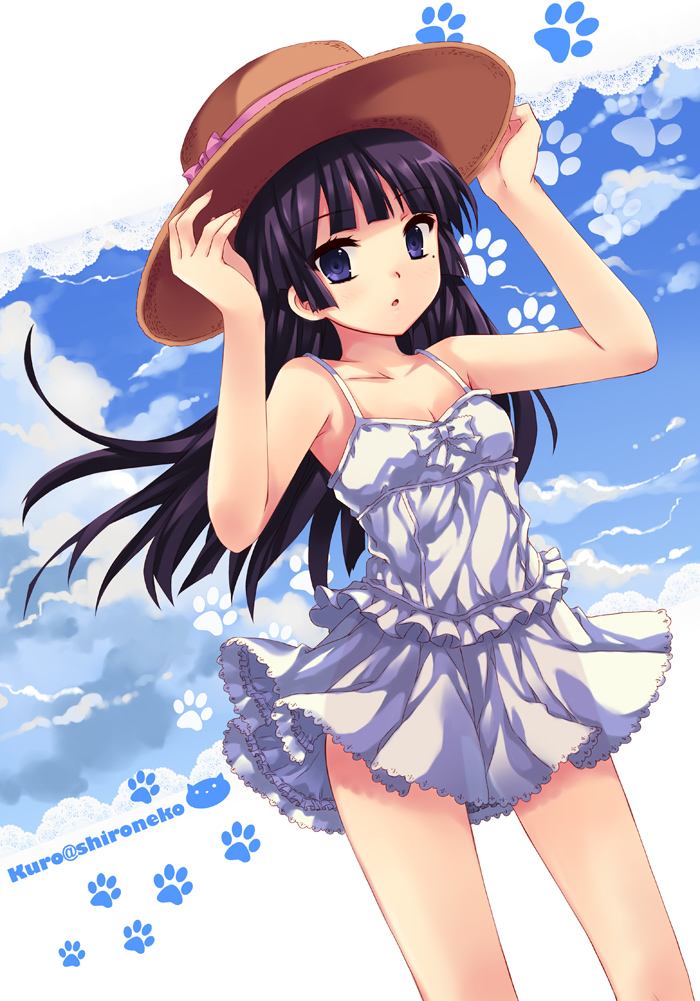 dress, gokou_ruri, ore_no_imouto_ga_konnani_kawaii_wake_ga_nai, peach, summer_dress