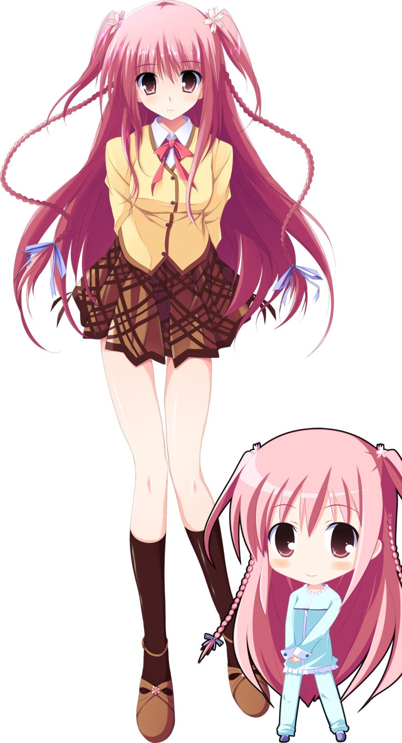 chibi, jpeg_artifacts, sakuno_kanata, sakura_no_sora_to_kimi_no_koto, seifuku, tsukinon